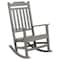 Flash Furniture Winston All-Weather Rocking Chair in Gray Faux Wood JJ-C14703-GY-GG - alternate 8